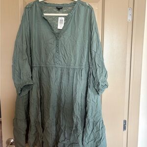 Torrid NWT Sage Lace V-Neck Dress